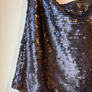 Zara Black Sequin Skirt